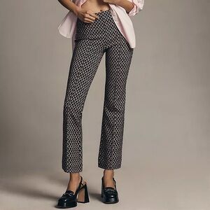 Anthropologie Maeve Margot Kick-Flare Cropped Pants